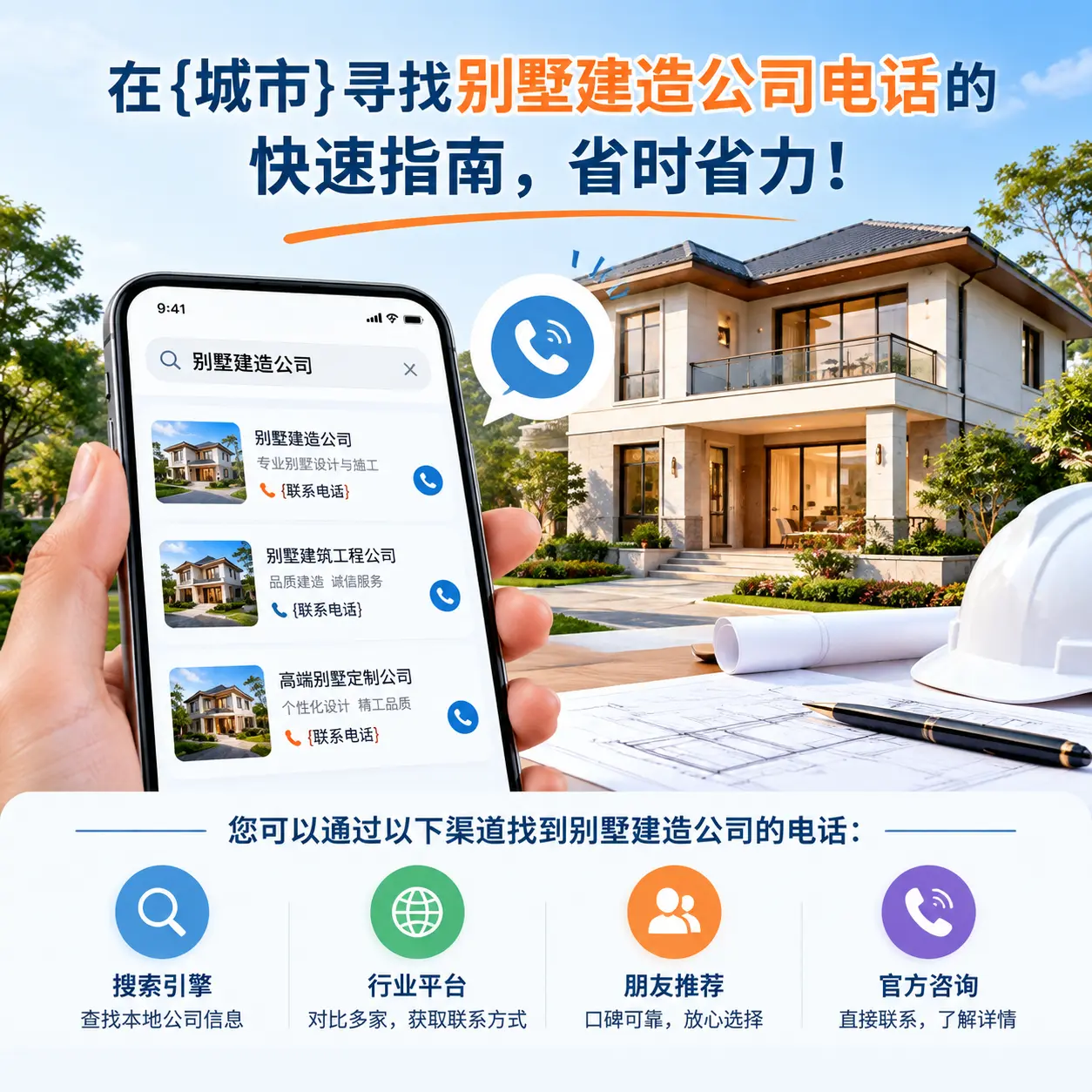 在沿河寻找别墅建造公司电话的快速指南，省时省力！