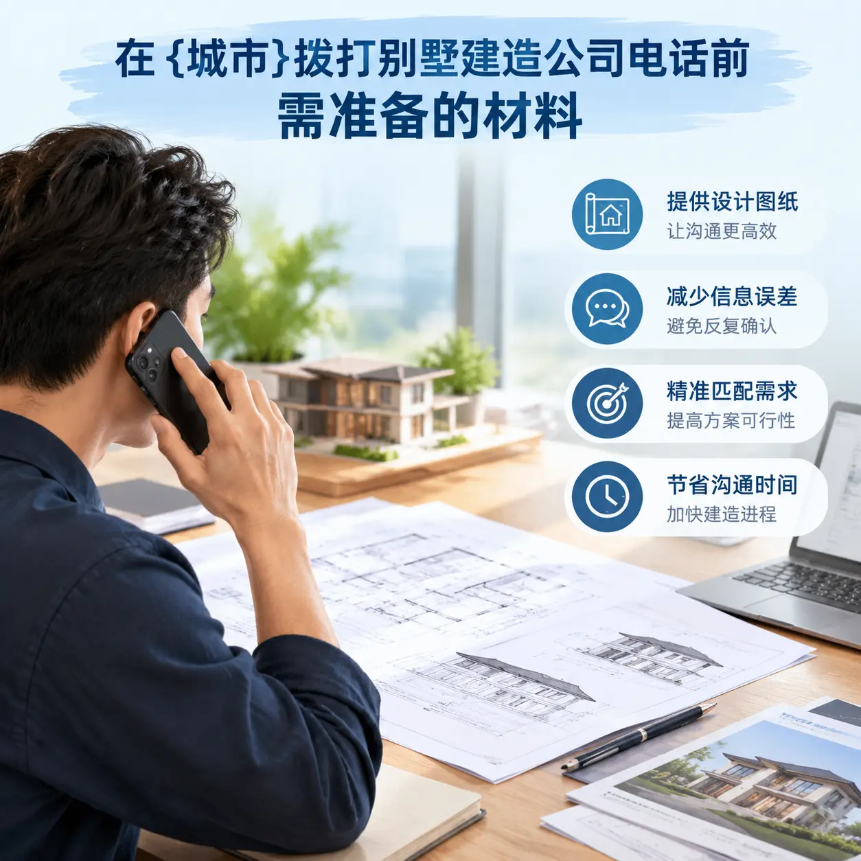 在沿河拨打别墅建造公司电话前需准备的材料
